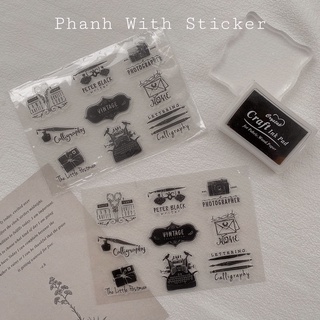 D003 - CLEAR STAMP dấu trong suốt