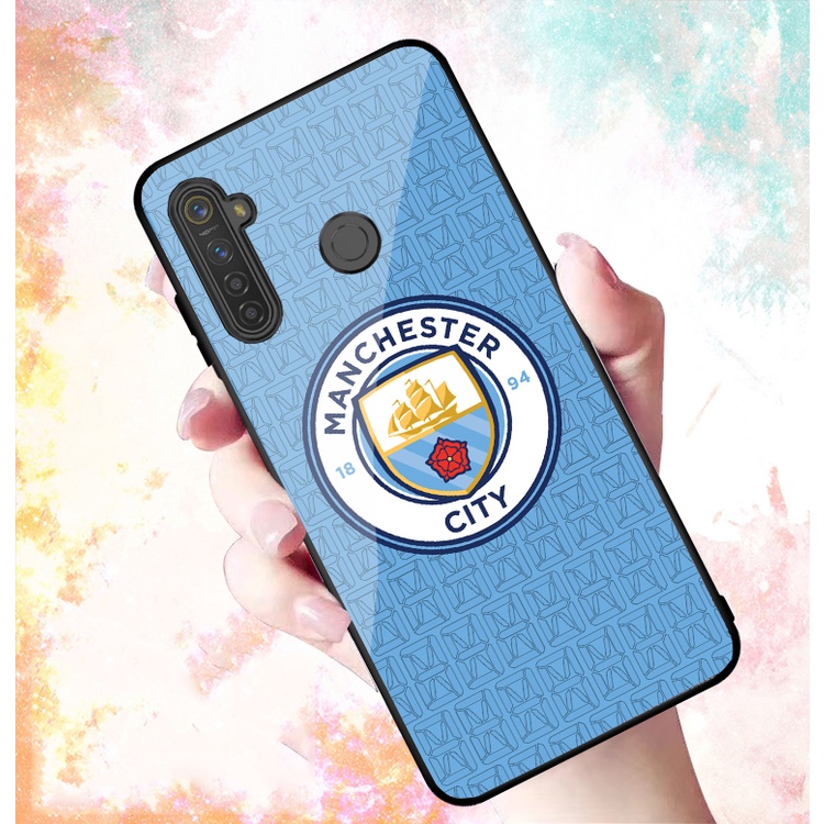 Ốp Lưng REALME Q, C3,C3i, REALME 5,5I,5 PRO, 5s, 6i mặt kính cường lực cao cấp In hình Câu Lạc Bộ Bóng Đá