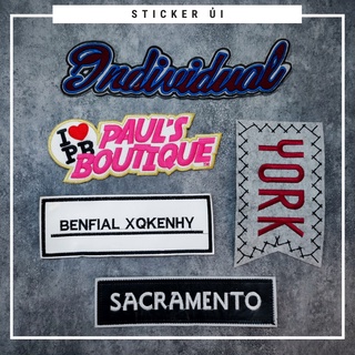 Sticker ủi quần áo cao cấp CÓ SẴN KEO ỦI dùng làm miếng vá Quần Áo,vá áo phao, trang trí quần áo