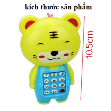 Điện thoại đồ chơi có nhạc hình động vật dễ thương cho bé - điện thoại hình gấu, điện thoại hình con hổ, ếch
