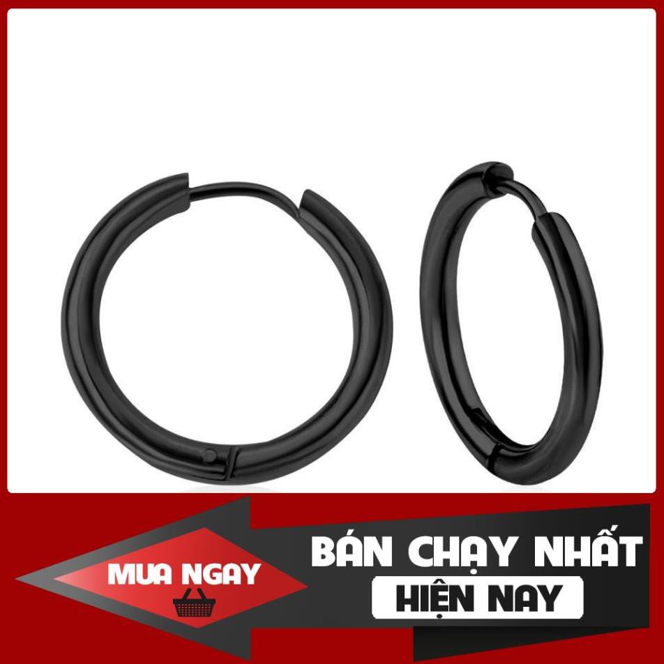 HQHQ20 Khuyên Tai Tròn Nam - Nữ kiểu dáng Kiểu Dáng Sơn Tùng MTP