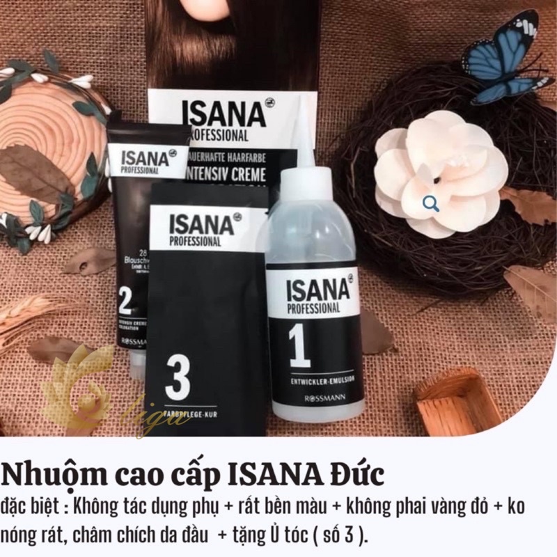 thuốc nhuộm tóc Đen ánh xanh + oxy trợ (ko cần tẩy phù hợp hoc sinh thích đen nhiều ra nắng sáng mới hơi ánh xanh)