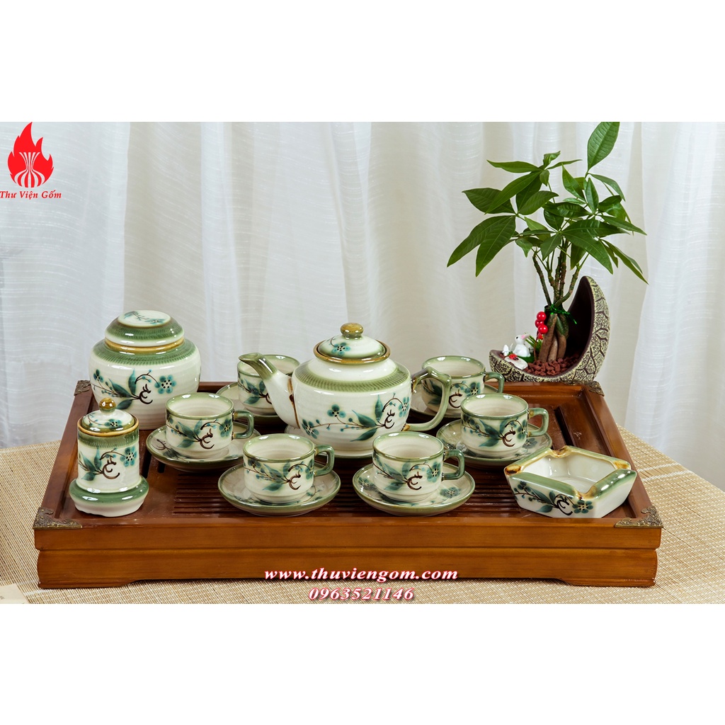 Bộ ấm chén HongKong chuẩn Bát Tràng