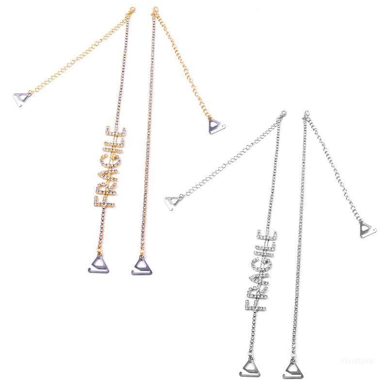 Dây Áo Ngực Đính Chữ Cái Đính Đá Lấp Lánh