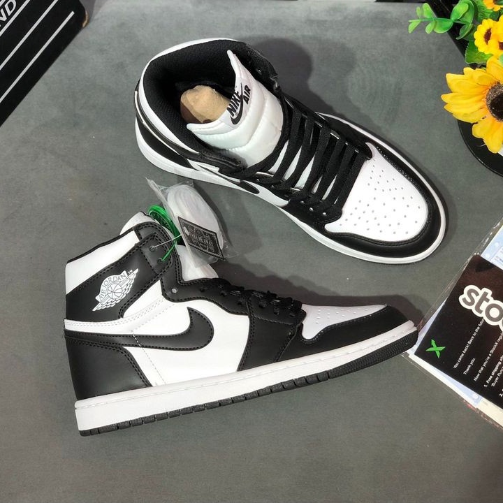Giày Sneaker JD 1 High, Jordan cổ cao Panda Đen Trắng x OG.  SC chất lượng cao | BigBuy360 - bigbuy360.vn
