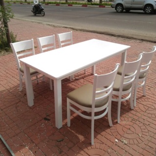 FREE SHIPPING! Bộ bàn ghế ăn Cabin 6 ghế