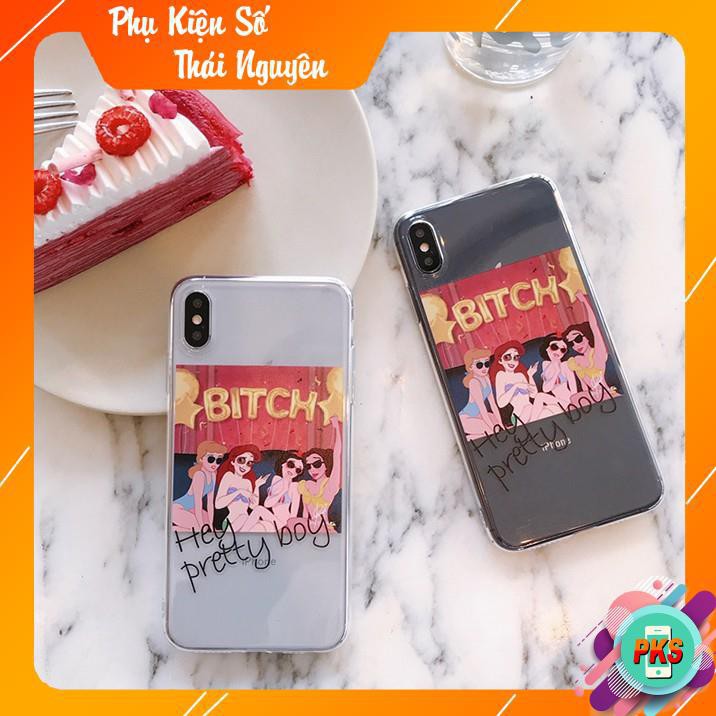 Ốp lưng iphone nàng tiên cá Bith Chibi 6/6plus/6s/6s plus/6/7plus /8plus/x/xs/xs max/11/11 promax DT01 -Hồng Anh Case