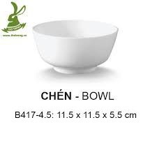 Chén cơm 4.5" màu trắng Srithai superware cao cấp