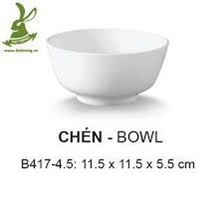 Chén cơm 4.5" màu trắng Srithai superware cao cấp