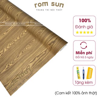 Giấy dán tường giả gỗ khổ 60cm,120cm ,Decal miếng dán tường phòng ngủ gỗ 3D hàn quốc cao cấp