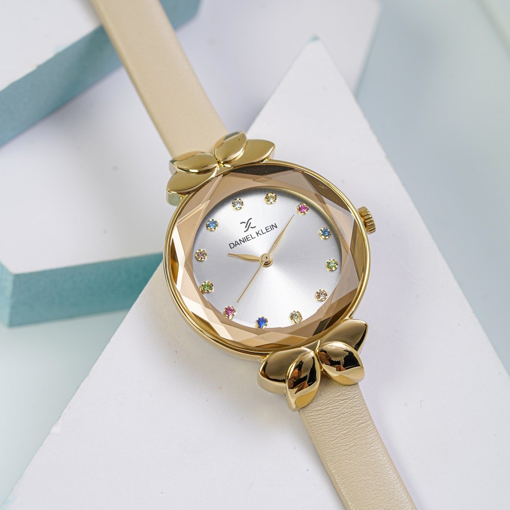 Đồng hồ Nữ Daniel Klein Flowers Gray Gold DK5533