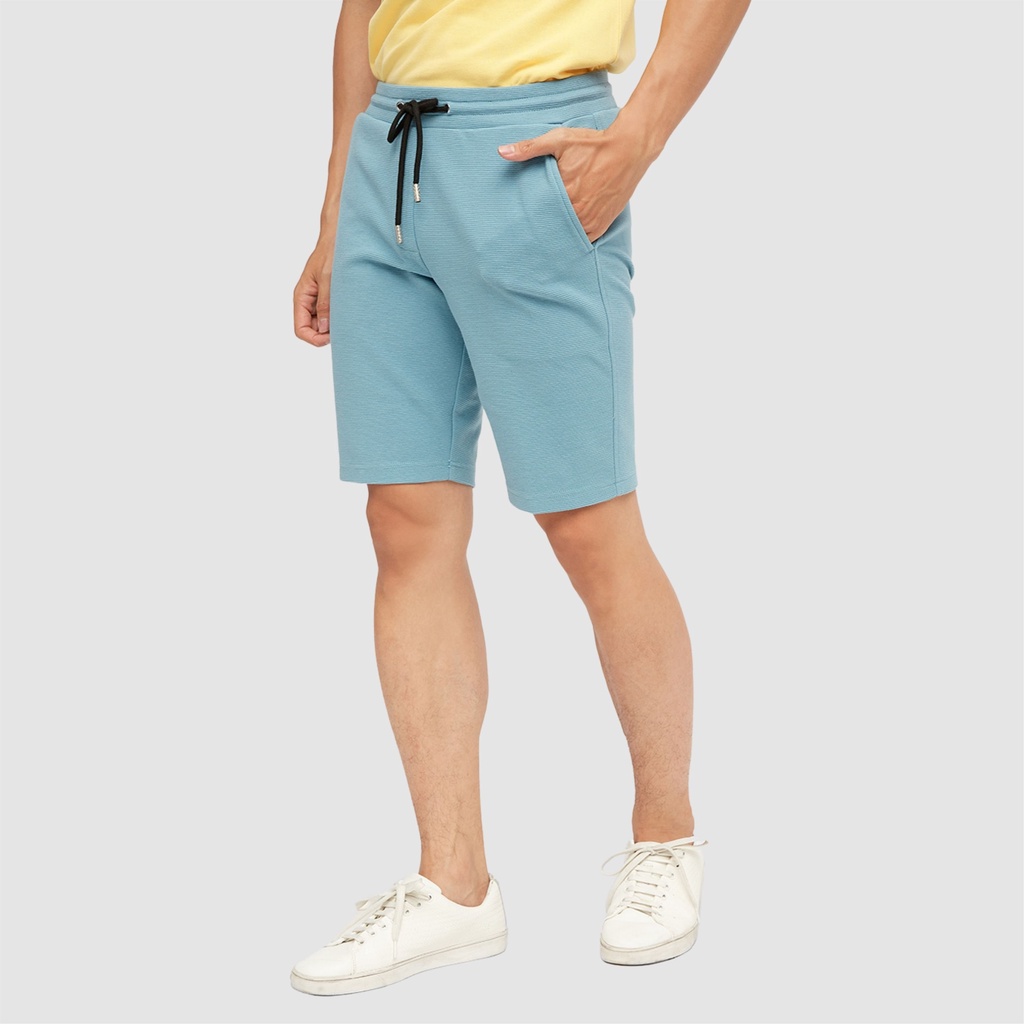 Quần thun short ngắn nam CIZA  vải cotton thiết kế dây rút trơn trẻ trung thoải mái size S M L XL QSTR10