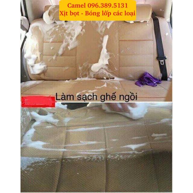 Chai Xịt Bọt Đa Năng Camel Vệ Sinh Ghế Da Nội Thất Ô Tô Foam Cleaner Màu Vàng