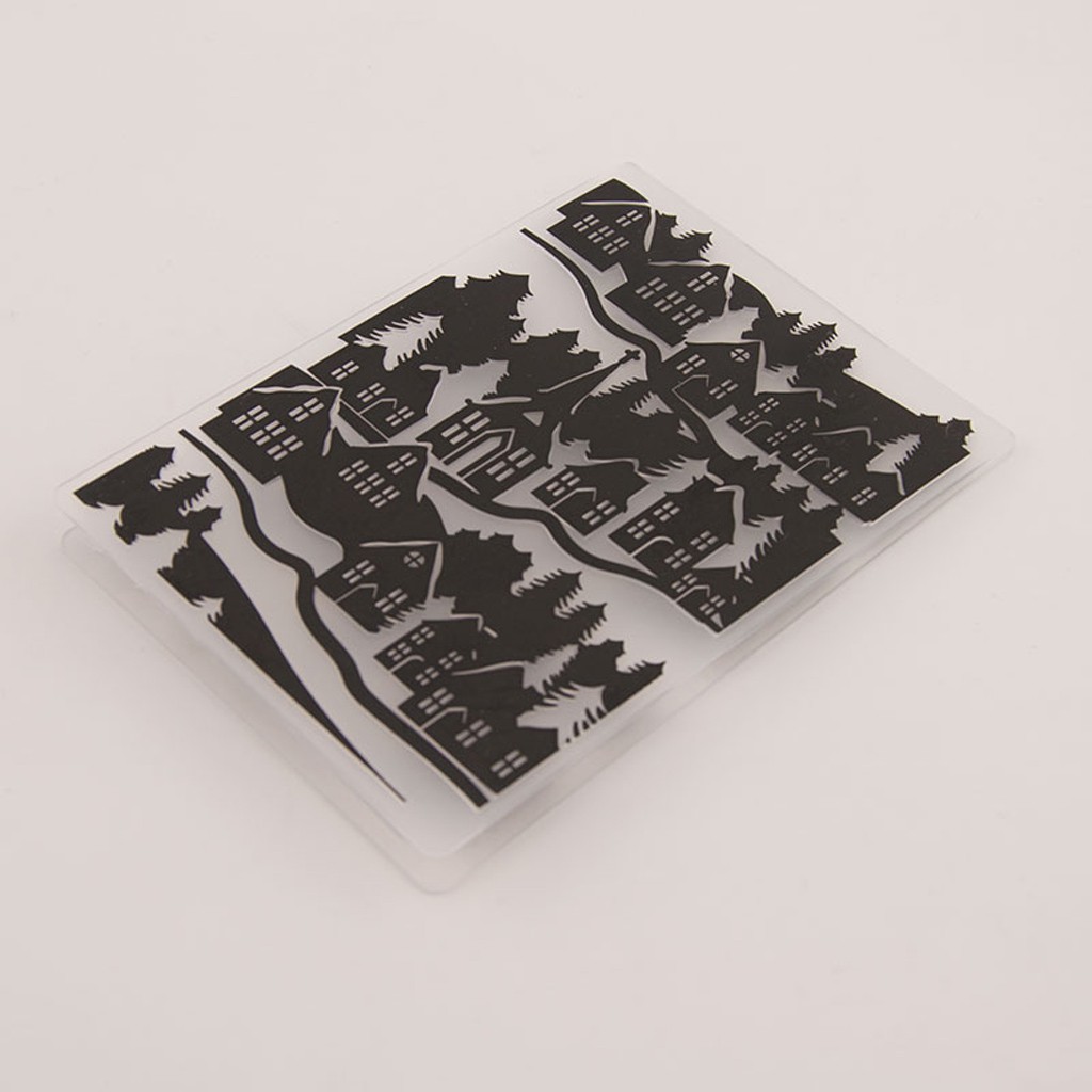 Tấm khuôn dập nổi tạo họa tiết DIY dành cho làm thiệp thủ công trang trí