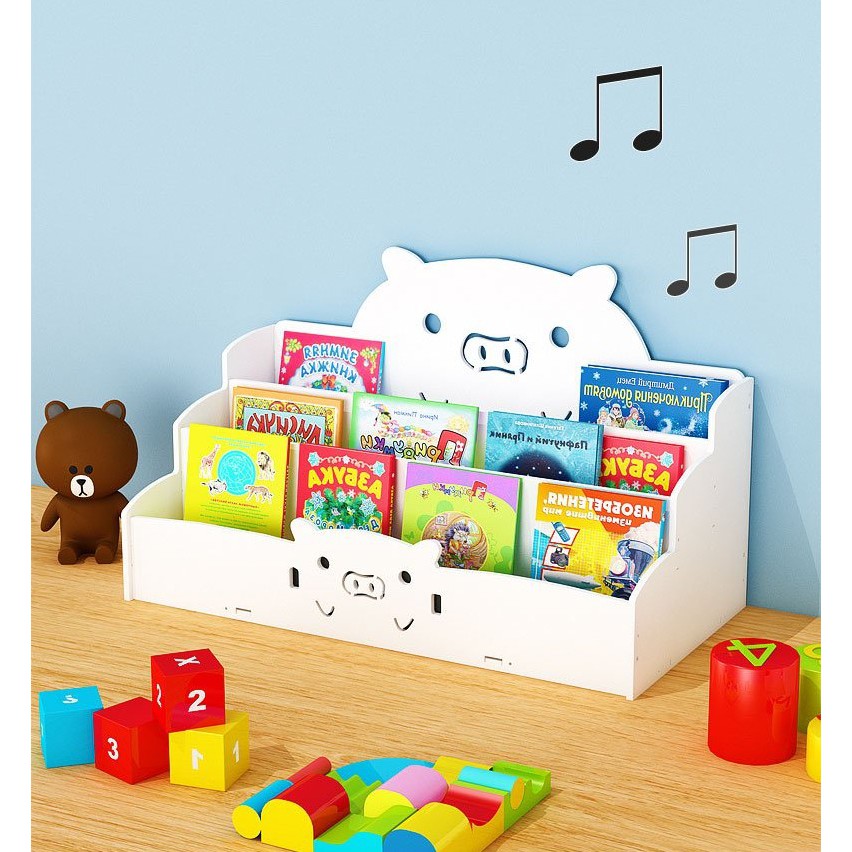 [HOT HOT] Kệ sách mini để bàn cho bé họa tiết heo xinh ngộ nghĩnh TXT-02 | BigBuy360 - bigbuy360.vn