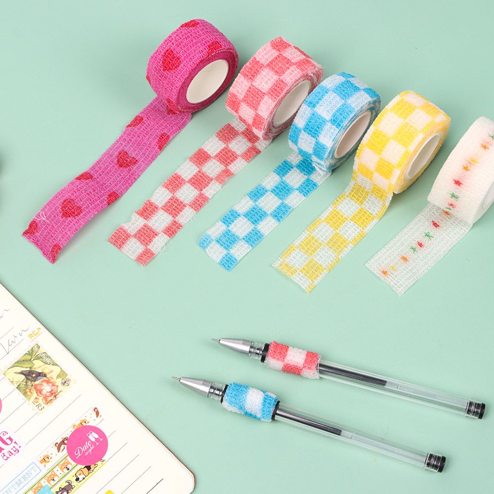 Băng Keo Co Giãn Chống Mài Mòn In Họa Tiết Dễ Thương Tiện Dụng Cho Học Sinh/ Văn Phòng