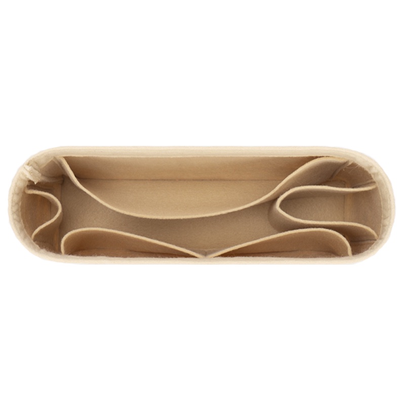 Túi chèn bên trong Evertoner chứa dụng cụ trang điểm bằng vải nỉ thiết kế nhỏ gọn tiện dụng