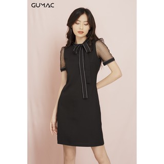 Đầm nơ chạy pizama GUMAC MS11933_DEN