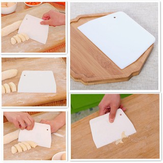 1 chiếc nhựa bánh ngọt bột cắt hình thang cắt bánh cạp lưỡi dụng cụ nhà bếp