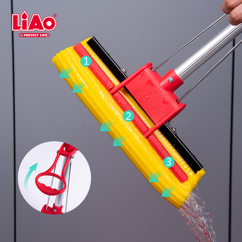 Cây Lau Nhà Bằng Nhôm Có Mút Xốp Thấm Hút Tốt A130004