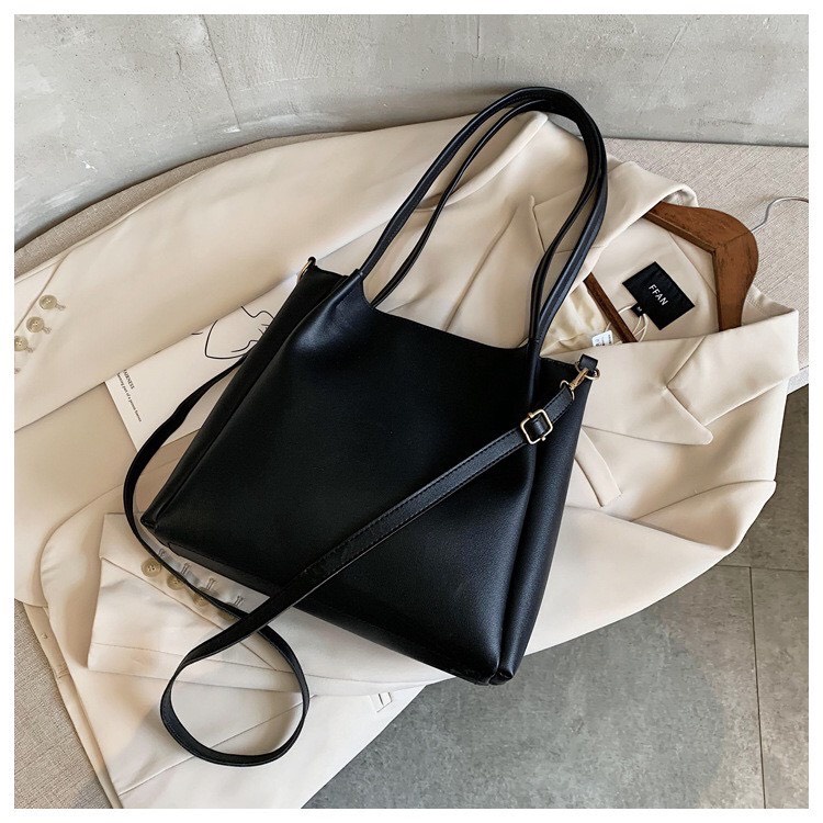 Túi Công Sở Nữ Linh Store Túi Đeo Chéo Kẹp Nách Đeo Vai Tote Da 2 Màu Thời Trang Cao Cấp - LS21