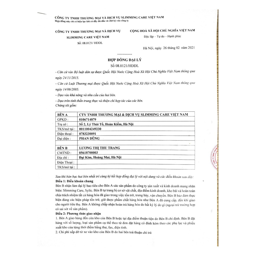 Trà thảo mộc giảm kg Slimming Care 30 viên nhộng