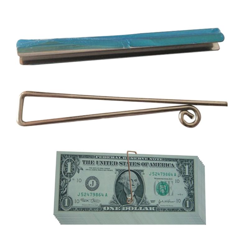 Kẹp Tiền Bằng Kim Loại Cho Ví Da Thủ Công