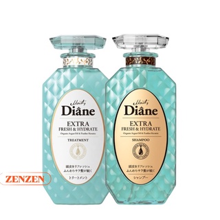 Dầu Gội Xả Tinh Dầu Moist Diane Extra Fresh & Hydrate Nhật Bản Cho tóc bết dính, nhiều dầu