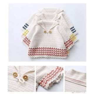 Áo len handmade dễ thương PHỐI SỌC MÀU cho cả bé trai bé gái