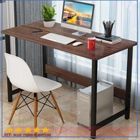 Bàn làm việc, Bàn học sinh, Bàn văn phòng, chân sắt U1, BLV01 KT: D80 x R40 x C75cm, Đầy đủ linh kiện ốc vít lắp ráp