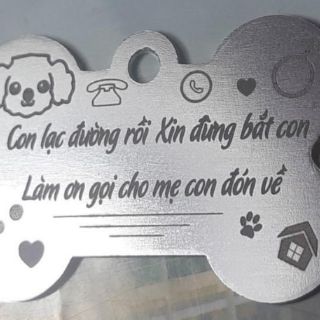 Combo 10 thẻ tên thú cưng