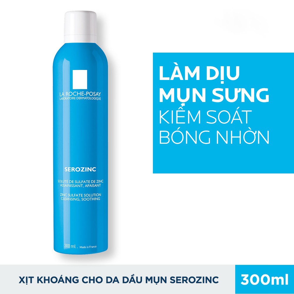 Xịt Khoáng La Roche-Posay Serozinc Zinc Sulfate Solution Spray Mist 300ml