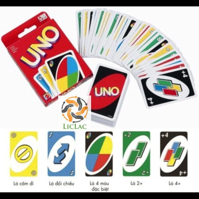 Đồ chơi thẻ bài Uno [ GIÁ CỰC TỐT ] Bộ bài uno cao cấp 108 thẻ nhiều màu sắc dành cho mọi lứa tuổi