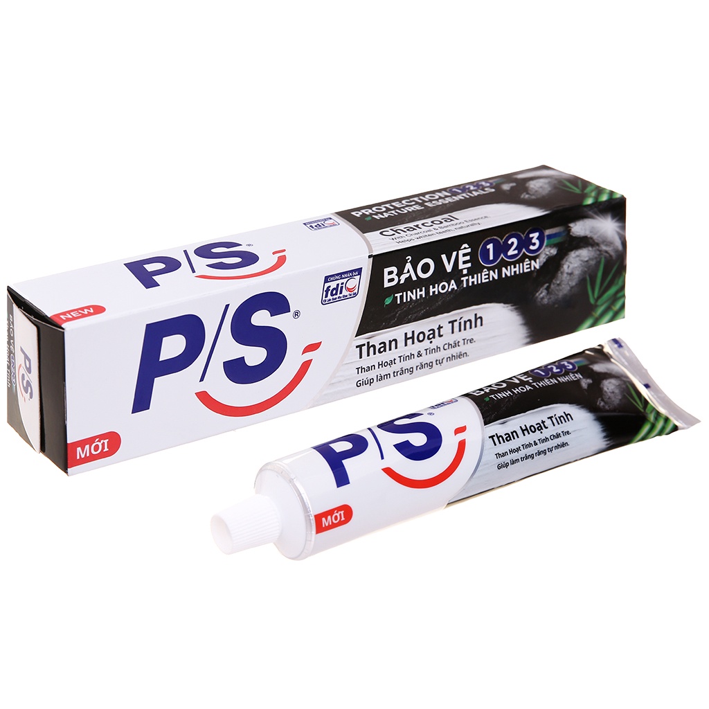 KEM ĐÁNH RĂNG PS - Than Hoạt Tính & Tinh Chất Tre 180g