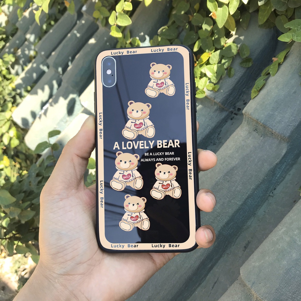 Ốp lưng iphone Gấu bear cho iphone 14 13 pro max mini 12 pro max mini 6 s plus 7 8 plus Xr X s max 11 pro max Se2020