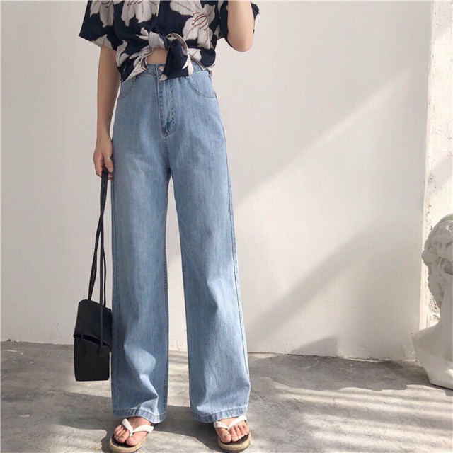 Quần Jeans Nữ Ống Rộng Cao Cấp Chiwawa shop B3100