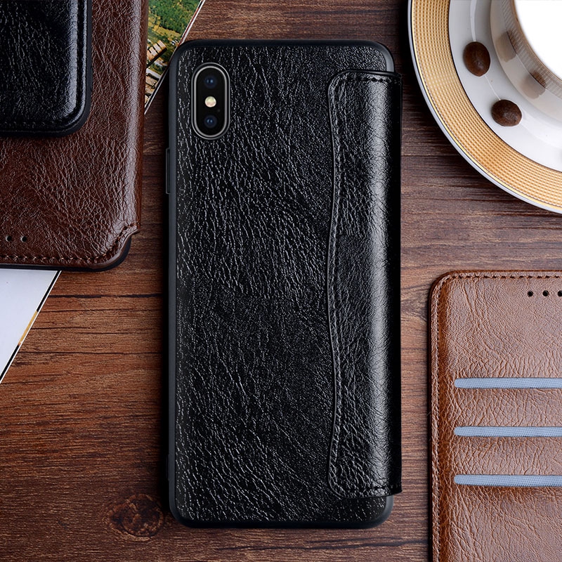 Sang Trọng Bao Da Điện Thoại Nắp Gập Từ Tính Không Có Giá Đỡ Cho Iphone 6 6s Xs Xr Xs Max 7 8 Plus | BigBuy360 - bigbuy360.vn