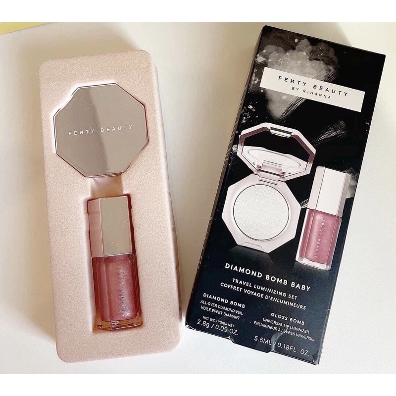 SET FENTY BEAUTY DIAMOND BABY SON BÓNG + BẮT SÁNG