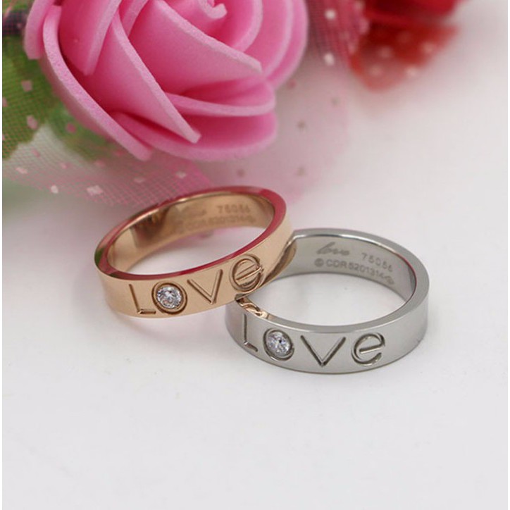 Nhẫn Love Titan Ko đen TT 0296