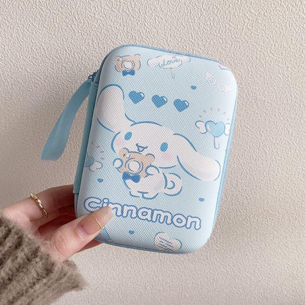 Hộp Cứng Đựng Tai Nghe Chống Rơi Có Khóa Kéo Họa Tiết Melody Dễ Thương