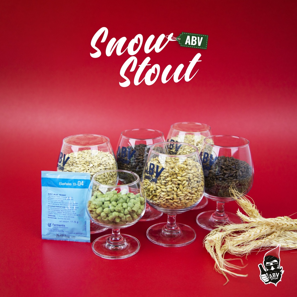 Set nguyên liệu nấu bia Snow Stout