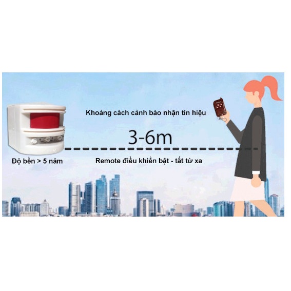 Báo Động Không Dây Chống Trộm Mở Tủ/Mở Cửa, 1 Remote: AL27-M4-1R