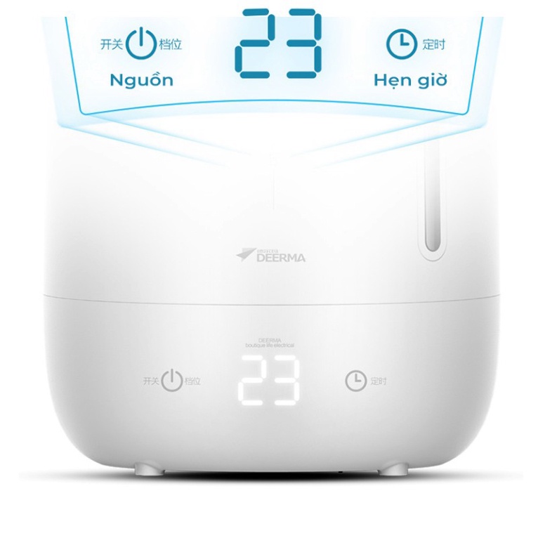 Máy Phun Sương Tạo Ẩm Không Khí DEERMA F600 - Bình Phun Sương 5L, Cảm Ứng hẹn giờ, Công Suất 25W - Bảo Hành 12 Tháng