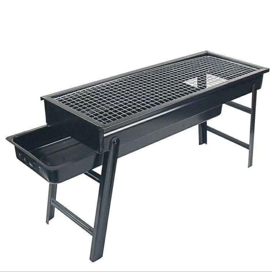 Bếp nướng than hoa BBQ ngoài trời 2 LOẠI NGẮN-DÀI, đồ nướng, dã ngoại ngoài trời,nướng thịt,cá,gà-du lịch