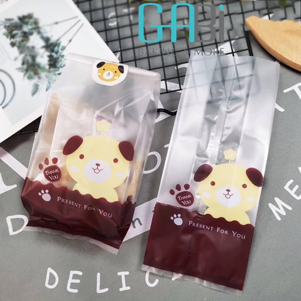 Set 50 Túi Nhựa Đựng Bánh Kẹo Trang Trí Giáng Sinh Năm Mới