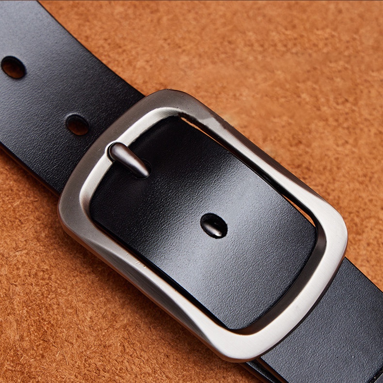 Thắt lưng nam da bò thật nguyên tấm dây nịt nam cao cấp Conteno-V5592