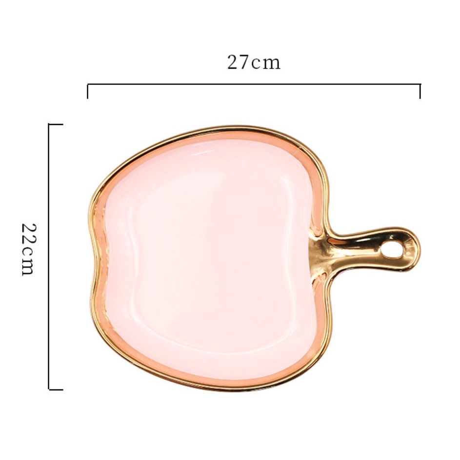 Bát Đĩa Decor Trang Trí Bàn Ăn. dĩa sứ. dĩa decor hình quả táo. Đĩa Decor Trang Trí