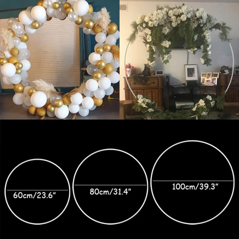 [Hot Promos] Giá Đỡ Bong Bóng Hình Vòng Cung Trang Trí Tiệc Sinh Nhật Và Tiệc Cưới 60 / 80 / 100CM