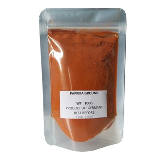 Ớt Bột Cay làm gia vi, chế biến món ăn Paprika Ground 100g