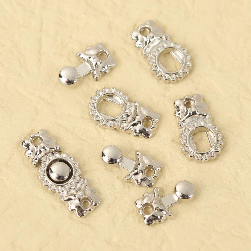 Set 1 4 Nút Thắt Lưng 15mm Bằng Kim Loại Dành Cho Búp Bê / Túi Xách /